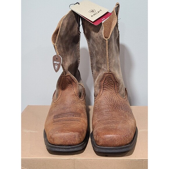 Ariat Brown Rambler Pull-On Square Toe Men's Boots Size 13 EE  I Only  Used them - Picture 1 of 14